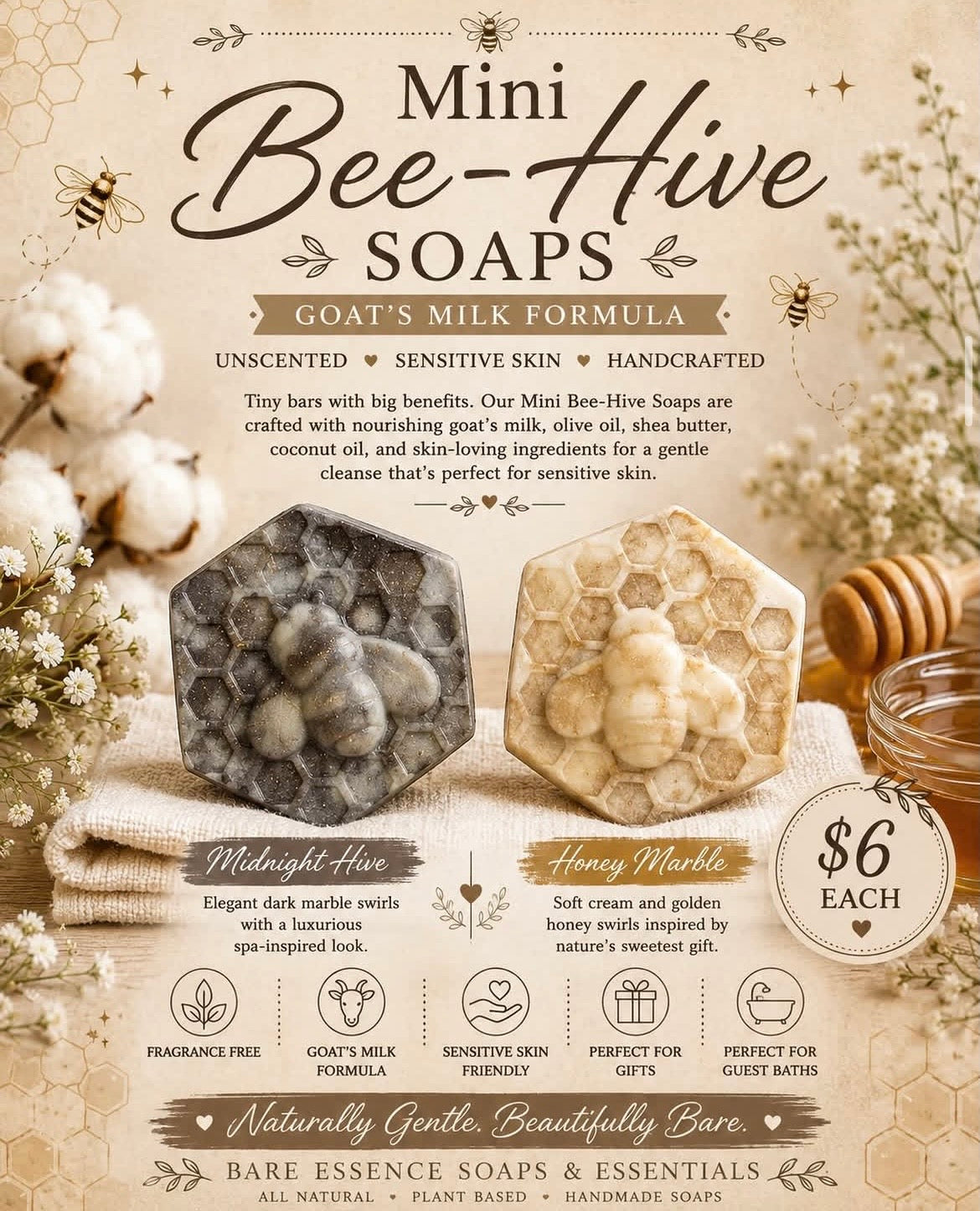 Mini Beehive Soaps